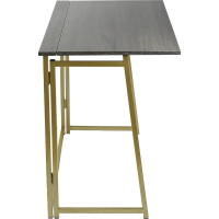 Складной стол GreenWeen SKANDI золотой/дуб графит GW-SK-G-G