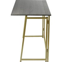 Складной стол GreenWeen SKANDI золотой/дуб графит GW-SK-G-G