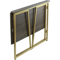 Складной стол GreenWeen SKANDI золотой/дуб графит GW-SK-G-G