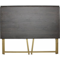 Складной стол GreenWeen SKANDI золотой/дуб графит GW-SK-G-G