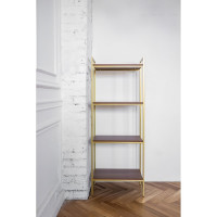 Стеллаж GreenWeen ALTO золотой, ЛДСП Робиния, 550x300x1450 GW-ALTO-550G-LD-R