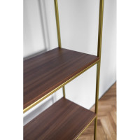 Стеллаж GreenWeen ALTO золотой, ЛДСП Робиния, 550x300x1450 GW-ALTO-550G-LD-R