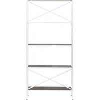 Стеллаж GreenWeen KARIN-800 белый, керамика антрацит 1750x800x300 GW-KARIN-800-W-KA