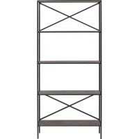 Стеллаж GreenWeen KARIN-800 черный, керамика антрацит 1750x800x300 GW-KARIN-800-B-KA