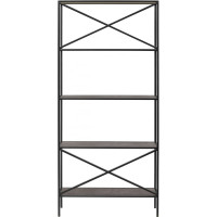Стеллаж GreenWeen KARIN-800 черный, керамика антрацит 1750x800x300 GW-KARIN-800-B-KA