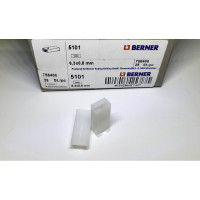 Корпус вилки BERNER для плоских розеток 5101 1-контактный 758400