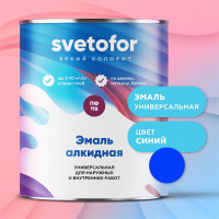 Эмаль Светофор ЛЮКС ПФ-115 синяя, 6 кг ТД000003765