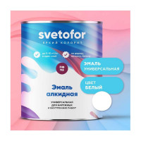 Эмаль Светофор ЛЮКС ПФ-115 ГОСТ белая, 6 кг ТД000002110