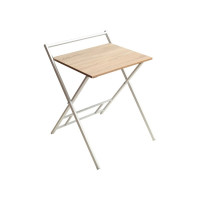 Складной компьютерный стол GreenWeen 600 мм, белый/дуб бардолино GW-PCT600W