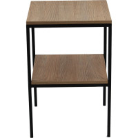 Журнальный столик GreenWeen NORMAN, черный/дуб GW-N-W-B