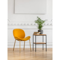 Журнальный столик GreenWeen NORMAN, черный/дуб GW-N-W-B