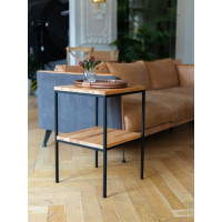 Журнальный столик GreenWeen NORMAN, черный/дуб GW-N-W-B