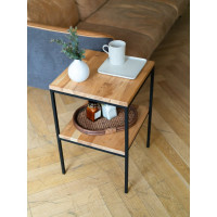 Журнальный столик GreenWeen NORMAN, черный/дуб GW-N-W-B