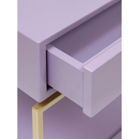 Прикроватная тумба GreenWeen KARIN, золотой/Dusty Purple GW-NS-KARIN-G-MDF-DP