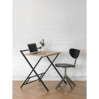 Складной компьютерный стол GreenWeen 600 мм, черный/дуб бардолино GW-PCT600B