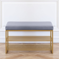 Обувница GreenWeen GARDA, золотой/светло-голубой GW-GARDA-LB-850G