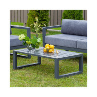 Уличный столик GreenWeen CAPRI, алюминий серый GW-AL-CAPRI-TB-1120G