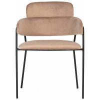 Стул BRADEX Napoli латте с черными ножками FR 0326