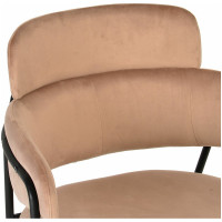 Стул BRADEX Napoli латте с черными ножками FR 0326