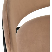 Стул BRADEX Napoli латте с черными ножками FR 0326