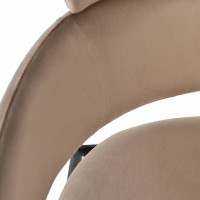 Стул BRADEX Napoli латте с черными ножками FR 0326