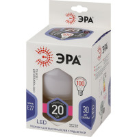 Светодиодная лампа ЭРА LED G120-20W-6000K-E27 диод, шар декор, 20Вт, холодный свет, E27 Б0049082