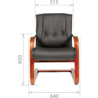 Конференц-кресло CHAIRMAN 653V черная кожа 00-06042107