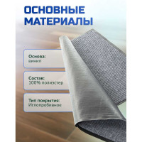 Влаговпитывающий коврик In'Loran СТАНДАРТ ребристый 120x150 см серый 10-12154