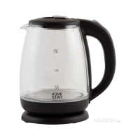 Чайник HomeStar HS-1018 1.8 л стекло, пластик черный 00 5966