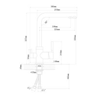 Смеситель LONGRAN Sprint universal Colorado granite LM2195-08CR