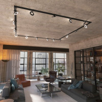 Потолочный светодиодный светильник Elektrostandard - 85079-01 Spila черный 12W 4200K a056374