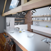 Потолочный светодиодный светильник Elektrostandard - 85079-01 Spila черный 12W 4200K a056374