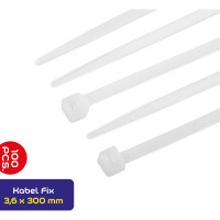 Кабельный хомут Alca нейлон, 3,6х300 мм, 100 шт. 624300