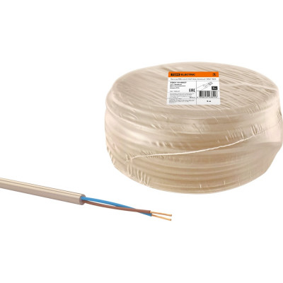 Провод TDM ELECTRIC ПВС, 2х2,5, ГОСТ, 5м, бежевый, "ЭКО" SQ0119-0007