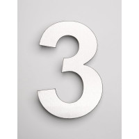 Цифра из металла на дом/ворота/забор Промсвязь 3_A, L=400 мм PSN3A400