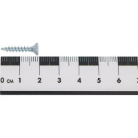 Шуруп для дерева Bohrer 3,5x20, универ., белый, 1000 шт. SWZ-3,5х20-1000