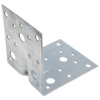Усиленный уголок Bohrer оцинк., 100x100x80x1,5 мм KUU-100