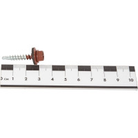 Кровельный саморез Bohrer 4,8x29, RAL 3009 красная окись, 250 шт. SKRAL3009-4,8x29-250