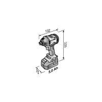 Трехскоростной ударный аккумуляторный шуруповерт FLEX ID 1/4" 18.0-EC/5.0 Set 504920