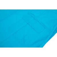 Детский дождевик с капюшоном Komfi, на 7-8 лет, голубой, ПВХ, на кнопках, 130мк, 121796