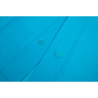 Детский дождевик с капюшоном Komfi, на 7-8 лет, голубой, ПВХ, на кнопках, 130мк, 121796