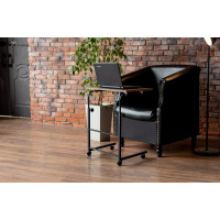 Компьютерный стол Титан Мета СЛКС-4, ясень шимо темный 4670026243413