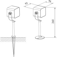 Садово-парковый светильник Elektrostandard 35142 S со светодиодами VISOR черный a057634