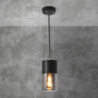 Садово-парковый светильник Elektrostandard 35125 H Roil чёрный дымчатый плафон a055634