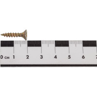 Универсальный саморез КВАДРА 4x20 желтый, потайная голова, цинк, уп. 20 шт. 404020208120