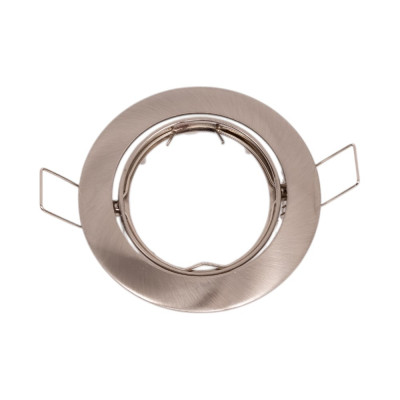 Встраиваемый светильник литой ЭРА KL1A SN1 поворотный, MR16, 12V, 50W, сатин никель Б0049566