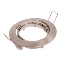 Встраиваемый светильник литой ЭРА KL1A SN1 поворотный, MR16, 12V, 50W, сатин никель Б0049566