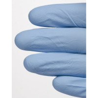 Одноразовые текстурированные неопудренные перчатки TEGERA нитрил, 200 шт, размер 7 84301-7