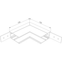 Угловой внутренний коннектор для накладного шинопровода Elektrostandard Slim Magnetic 85091 a057206