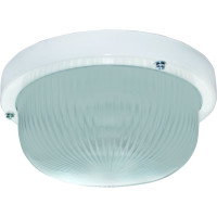 Светильник Ecola Light GX53 LED ДПП круг, IP65 GX53x1 матовое стекло, белый 185х185х85 TR53L1ECR